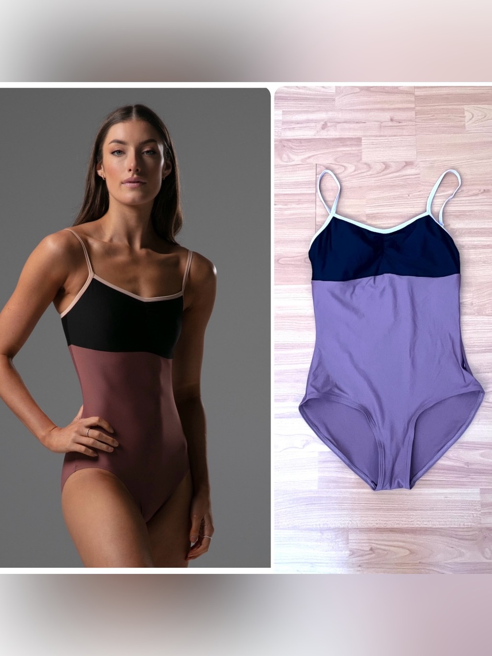 Bodile Polina Leotard in Rosewood Obsidian Nougat